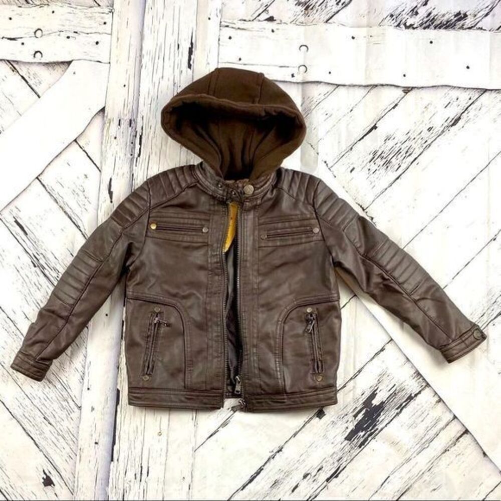 American Culture Vegan Leather Jacket Size 4